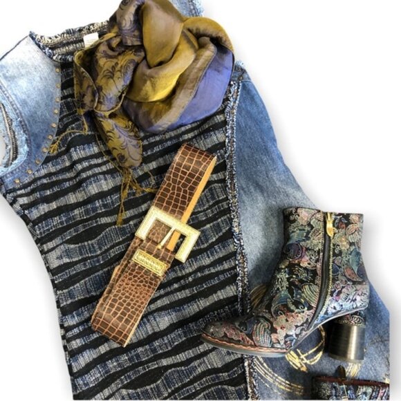 Desigual Cherize Stylized Denim Mini Dress - Picture 15 of 15